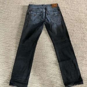 True Religion 32 Ricky Relaxed Straight Jeans